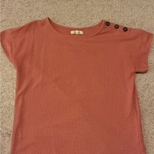 Madewell Women's Button-Shoulder Top - Rust